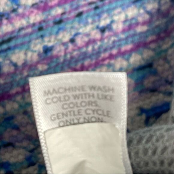 J.Jill Top XS Long Sleeve Thermal Waffle Knit Fair Isle Nordic Pocket Casual - Picture 3 of 6